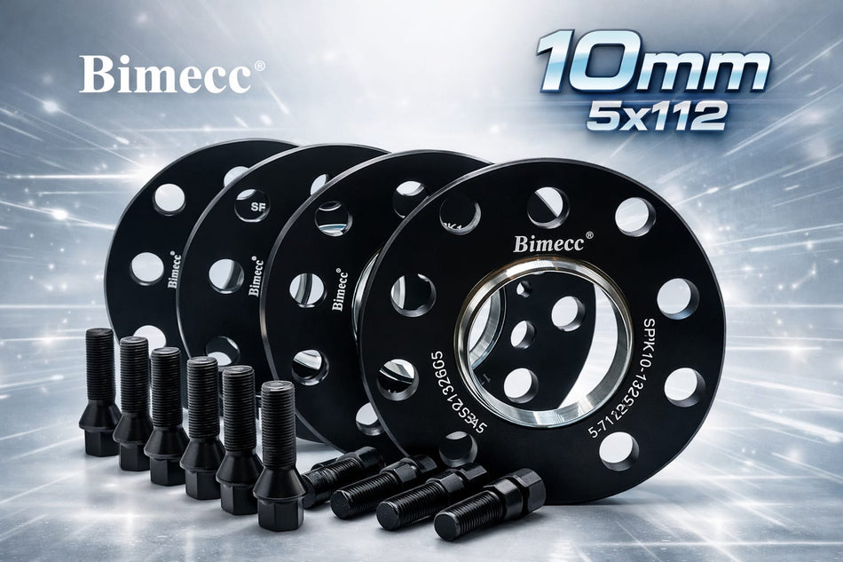 BMW Wheel Spacers 10mm 5x112 66.6 Hubcentric – Bimecc – Kit with Bolts