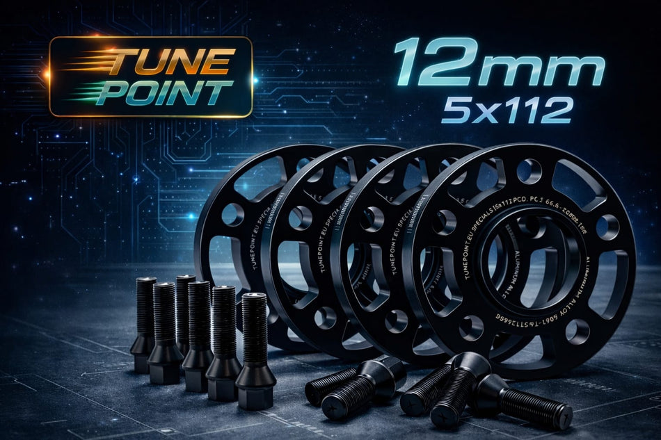 BMW Wheel Spacers 12mm 5x112 66.6 Hubcentric – TunePoint Kit with Bolts