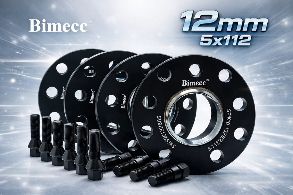 BMW Wheel Spacers 12mm 5x112 66.6 Hubcentric – Bimecc – Kit with Bolts