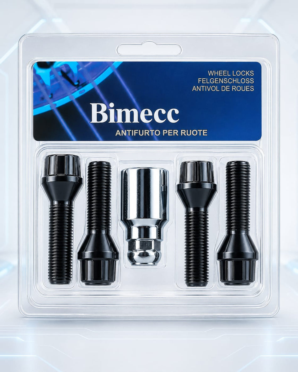 BMW Wheel Lock Bolts Black – 40mm / 43mm / 50mm | Bimecc